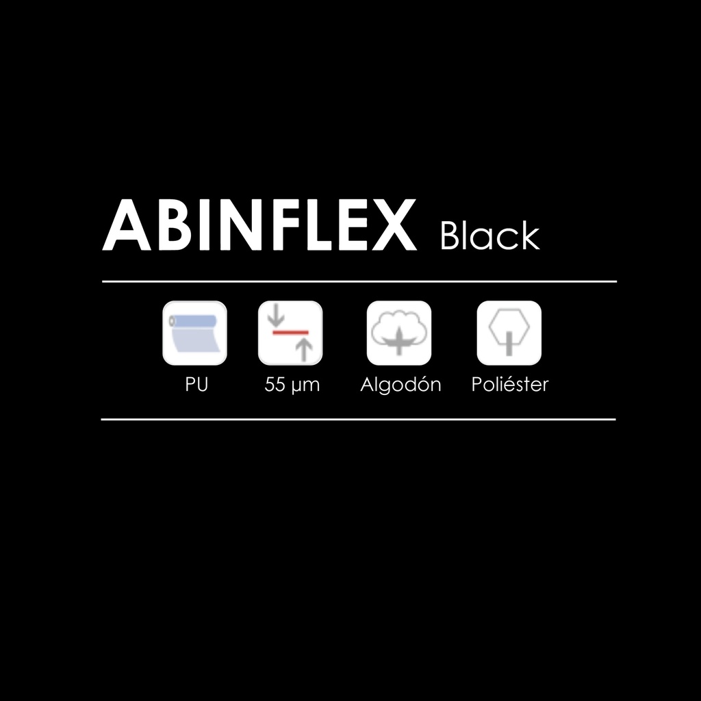 TERMOTRANSFERIBLE CORTE CHEMICA WINMARK-ABINFLEX BLACK 50CM X 25MTS