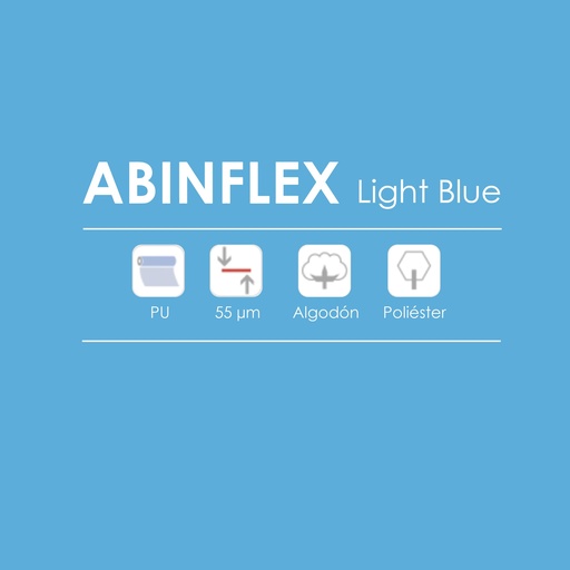 [301050102408] TERMOTRANSFERIBLE CORTE CHEMICA ABINFLEX LIGHT BLUE 50CM X 25MT