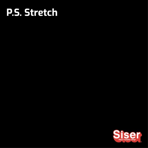 [301050222019] TERMOTRANSFERIBLE CORTE SISER PS STRETCH NEGRO 0.50 MTS