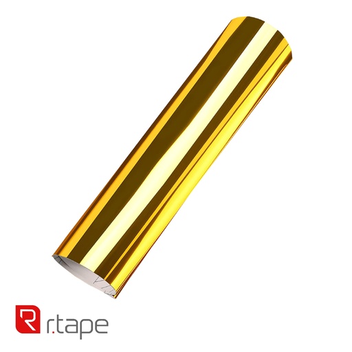 [101122148000] VINILO DE CORTE METALIZADO RTAPE MIRROR GOLD 1.22 MTS