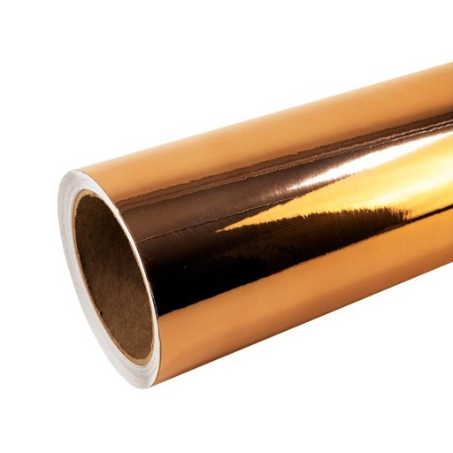[101122009285] VINILO ADHESIVO DE CORTE METALIZADO MIRROR BRONCE 1.22 X 50MTS